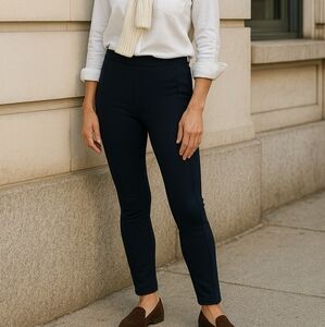 Lysse Navy Pull-On Ponte Riding‎ Pants - Small Like New! Leggings